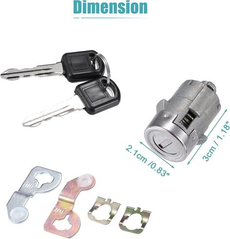 X AUTOHAUX 1 قطعة أسطوانة قفل الباب مع 2 مفتاح لسيارة GMC Sierra 1500 2500 3500 Yukon لسيارة Chevy Silverado Tahoe Suburban for Hummer H2 لكاديلاك قفل الباب الأمامي الأيسر أو الأيمن رقم 15298924 in Saudi Arabia