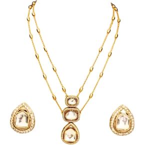 All That’s Desi Kundan Indian Necklace Jewelry Set with Earrings Gift for Women