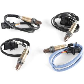 670009076 670009075 Up Downstream O2 Oxygen Sensor 4Pcs Fits for Maserati Ghibli Levante Quattroporte 2013 2014 2015 2016 2017 2018 2019 2020 3.0 3.8 4.7L OE 670002199 670004022