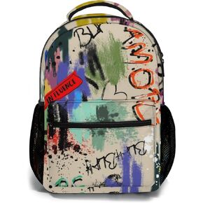 Funny Graffiti Art Backpack, Laptop Backpack with Multiple Pockets for Adult Hiking Travel Work 17 Inch