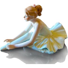 MTME Porcelain Figurines Ballet, Sculpted Statue, Handicrafts, Art Ware, Sculpture, Home Decor (Ornament, Decoration, Gift) (Elegance)