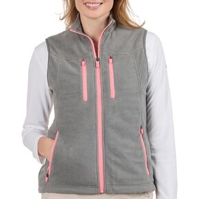 SCOTTeVEST Fleece Crest Vest for Women - 15 Hidden Pockets - Warm Wrinkle Resistant for Travel & More