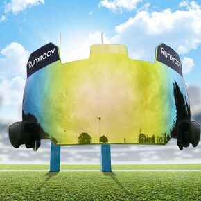 Runxrocy Football Visor for Helmet Football Visor Eye Shield Universal Fit Outdoor Sports Protective Eye Shield for Helmet Include with Visor Clips