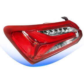 Tail Light Compatible with Chevrolet Malibu 2019 2020 2021 2022 Chevy Malibu LED Taillights Assembly Brake Lamp Replace 84595943 GM2805143 (Right Passenger Side)