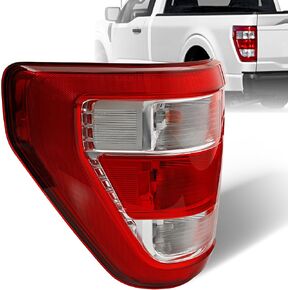 Tail Light with Blind Spot Compatible with 2021 2022 2023 Ford F150 XLT Rear Lamp Assembly - Brake Taillights Replace for ML3Z13404C - Halogen Type W/O Bulb - Passenger Right Side