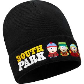 South Park Mens Beanie Hat, Winter Accessories - Gifts for Him Black