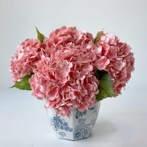 YalzoneMet RUZUQE 3 Pcs 21 in Artificial Light Green Hydrangea Natural Lifelike Real Touch Faux Large Royal Hydrangea for Home Party Outdoor Wedding Decor Table Centerpiece Artificial Flower