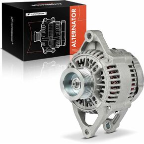A-Premium Alternator Compatible with Jeep XJ Series Cherokee 2001 4.0L, 12V 117A 6-Groove Pulley Clockwise, Replace# 56041822AB, 1210003780