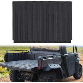TPE Rear Cargo Bed Mat Bed Liner Compatible with Can Am Defender HD5 / HD8 / HD10 / MAX 2016-2025 Accessories, All Weather Protection Slush Liner