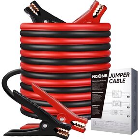 NOONE Jumper Cables for Car Battery - 2 Gauge 16 FT Heavy Duty Automotive Booster Jumper Cables for Jump Starting Dead or Weak Batteries (2AWG x 16Ft)