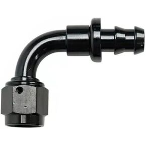10AN 90 درجة دفع قفل وصلة لتركيب خرطوم أنثى قطب دفع على محول/قفل خرطوم بارب زيت الوقود وصلة خطية نهاية 1 قطعة in Kuwait