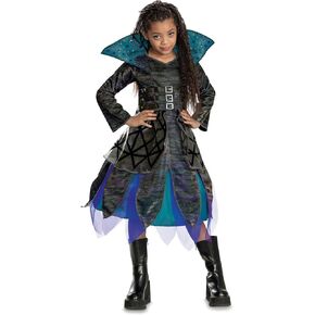 Disguise Girls Descendants Uliana Deluxe Costume, Official Disney Descendants the Rise of Red Costume Dress, Wig Not Included