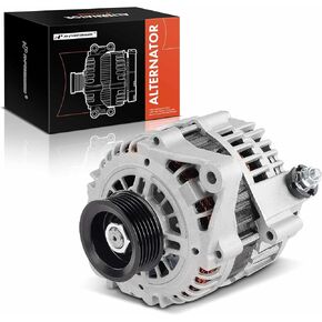 A-Premium Alternator Compatible with Nissan Sentra 2000-2001, 1.8L, 12V 100A 6-Groove Pulley Clockwise, Replace# 231005M000, 231005M000R