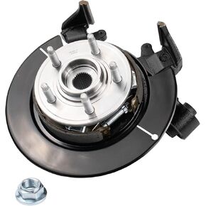 TRQ Rear Wheel Bearing & Hub Assembly with Knuckle LH for Ford Lincoln Mercury