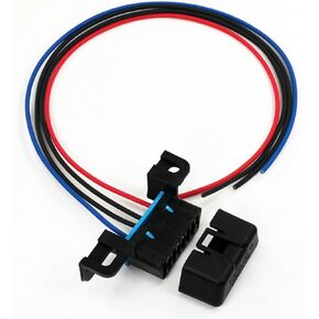OBD II OBD2 (5-Pin) Dash Diagnostic Harness Connector Plug Pigtail Compatible to Chevy w/Cover Cap for GM