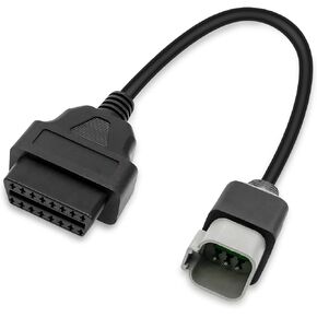 WUMZIJ Motorcycle 6 Pin OBD Diagnostic Cable Adapter Fit for BRP Moto ATV UTV Motorcycle Bike Clut, Motorcycle Diagnostic Tool Cable 6 Pin to 16 Pin