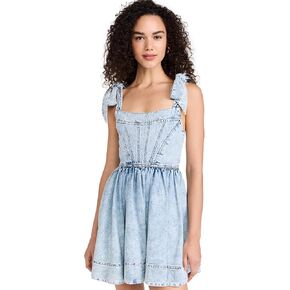 فستان أمينا كورسيه من الدينيم للنساء من أليس + أوليفيا in Kuwait