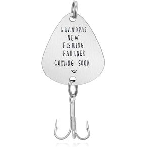 New Fishing Buddy Coming Soon Fishing Lure Pregnancy Announcement for dad