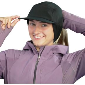TrailHeads Women's Rain Hat - Winter Ponytail Hat - Outdoor Waterproof Hats for Women for Running, Hiking - Storm Runner