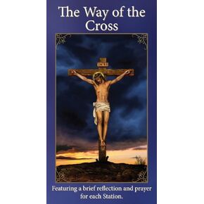 Christian Brands The Way of The Cross Holy Card Pamplet with Reflections and Prayers, Pack of 25