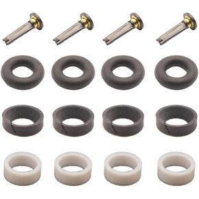 4Set Fuel Injector Rebuild Seal O-Ring Micro Filter Gasoline Gasket Kit 16010-5R1-305 16010-5R1-315 For Honda Fit 2015-2019 1.5L KA6MT KACVT