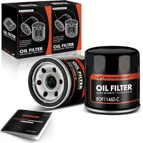 A-Premium 10K Miles Protection Spin On Oil Filter Compatible with Chevy Spark 2013 2014 2015, 2-PC Set