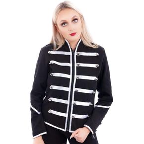 Ro Rox Women's Ladies Steampunk Military Punk Parade Jacket