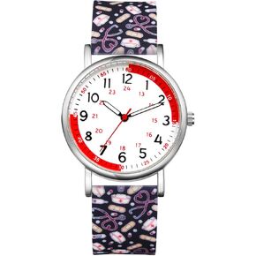 Avaner Nurse Silicone Wrist Watches: Silicone Band Easy Reader Pulsometer Scale Quartz Watches for Nurses Doctors Medical Professionals in Kuwait