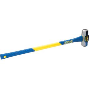 Estwing Soft Face Sledge Hammer for Automotive, Industrial, and Construction Use, 30-35 HRC, 16-Inch Long Fiberglass Handle with Ergonomic Two-Handed Grip (4-Pound Head x 16-Inch Handle)