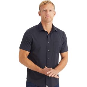 UNTUCKit Gironde - Untucked Performance Shirt for Men, Short Sleeve, Wrinkle-Free, Slim Fit