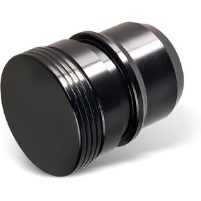Pack-1 Car Exhaust Valve Plug, 1.33" x 1.61" x 0.86" Air Relief Valve Plug, Waterproof Durable Metal Modified Accessories, Compatible with Ford 13-21 F150 Ecoboost 3.5l 2.7l VTA (Black)