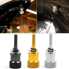 Motorcycle Aluminum Rear Fender Passenger Seat Bolt Screw Removal Tool-less Quick Release Seat Screw Fixing Screw for B.MW R Nine T R9T RNINET 2014 2015 2016 2017 2018 2019 2020 (Black)