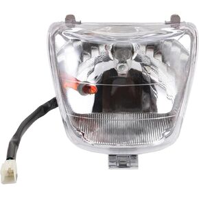 WOOSTAR 12V 35W Enduro Headlight Lamp P15D Halogen Bulb Assembly Replacement for 50cc 70cc 90cc 110cc 125cc 150cc TaoTao SunL Coolster 4 Wheeler ATV Quad Silver