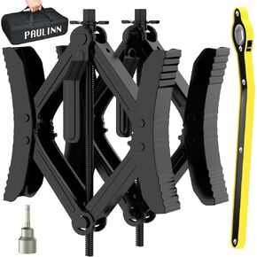 PAULINN Camper RV Wheel Chock Stabilizer 2 Sets for Travel Trailers Heavy Duty X Chocks Fits 3.5" to 12" Wheel Gaps