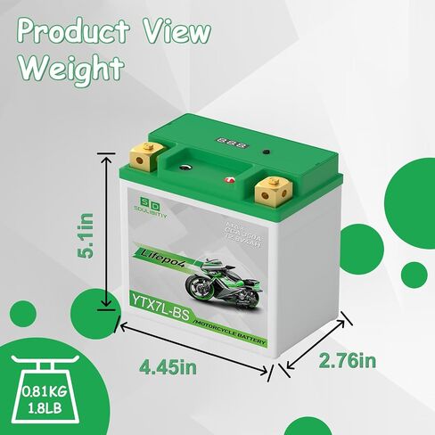 YTX30L-BS Lithium Motorcycle Battery, 12.8V 12AH 850 CCA LiFePO4 Motorcycle Battery, ATV, UTV, Jet Ski, Scooter, Lawn Mower, Tractor, Generator, Built-in Smart BMS in Saudi Arabia