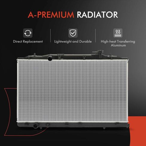 A-Premium Engine Coolant Radiator Assembly Compatible with Honda Odyssey 2018 2019 2020 2021 2022, 3.5L, Replace# 190105MRA01 in Saudi Arabia