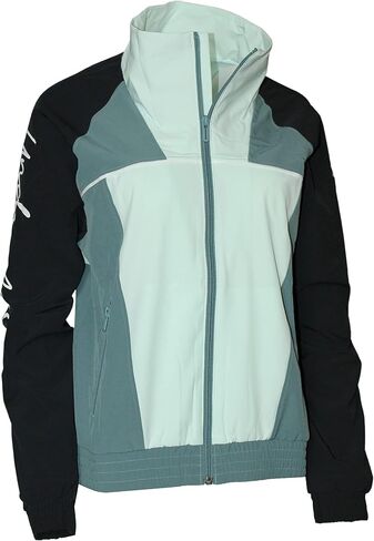 سترة نسائية منسوجة CB Storm بسحاب كامل من Under Armour 1366945 (أزرق بحري (403)، متوسط) in Saudi Arabia