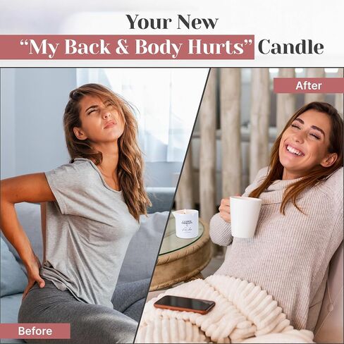 Massage Oil Candle for Pure Relaxation - 8.1 oz Moisturizing Essential Oil Body Massage Candle for Home & Spa, Message Gift for Women & Men - (Lavender Chamomile) in Saudi Arabia