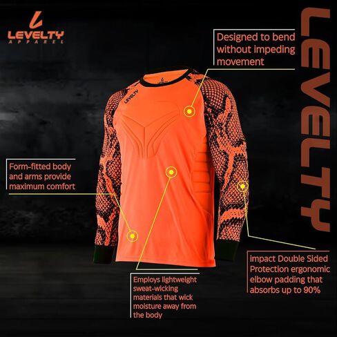 Multi Padded Goalkeeper Jersey Adult/Kids Football Shirt Long Sleeve Goalie Soccer Mens Goalkeeper Jersey in Saudi Arabia