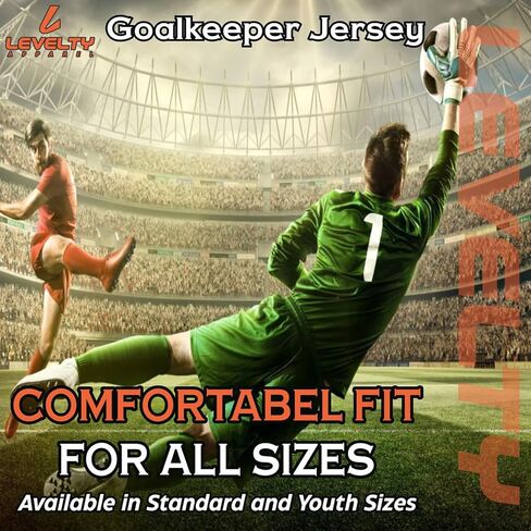 Multi Padded Goalkeeper Jersey Adult/Kids Football Shirt Long Sleeve Goalie Soccer Mens Goalkeeper Jersey in Saudi Arabia