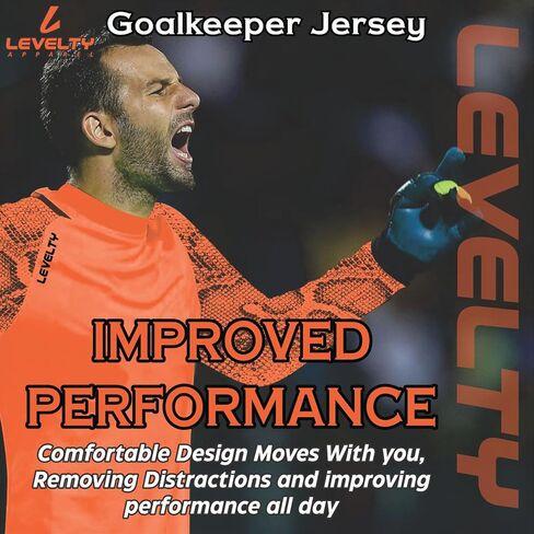 Multi Padded Goalkeeper Jersey Adult/Kids Football Shirt Long Sleeve Goalie Soccer Mens Goalkeeper Jersey in Saudi Arabia