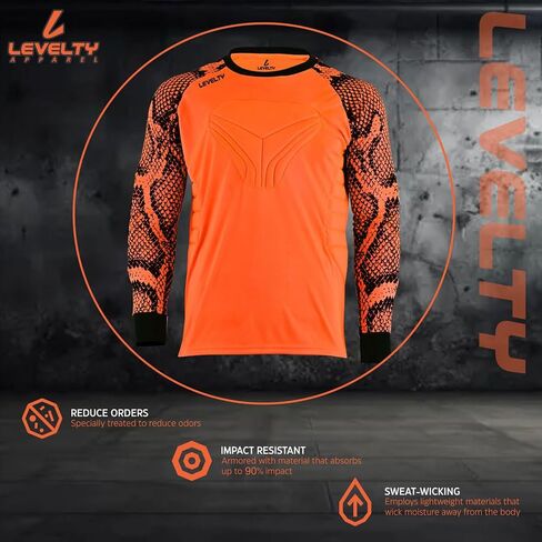 Multi Padded Goalkeeper Jersey Adult/Kids Football Shirt Long Sleeve Goalie Soccer Mens Goalkeeper Jersey in Saudi Arabia