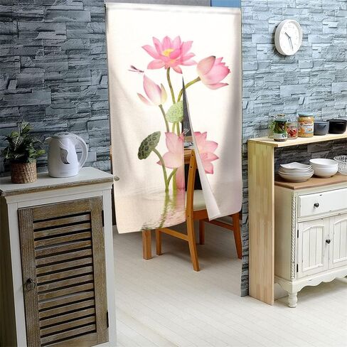 Cat Noren Japanese Curtain Doorway Curtain, Orange Cat Hello Tapestry for Wall Hanging, Japanese Noren Bedroom Partition Kithchen Divider Bathroom Door Decor, 33.5"x 59" in Saudi Arabia
