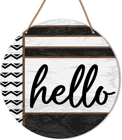 Welcome Sign for Front Door, Welcome Florals Hanging Sign for Home Front Door Porch Decor Rustic Wall Decorations Housewarming Gift for New House Home Apartment in Saudi Arabia