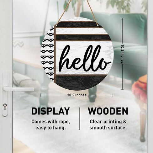 Welcome Sign for Front Door, Welcome Florals Hanging Sign for Home Front Door Porch Decor Rustic Wall Decorations Housewarming Gift for New House Home Apartment in Saudi Arabia