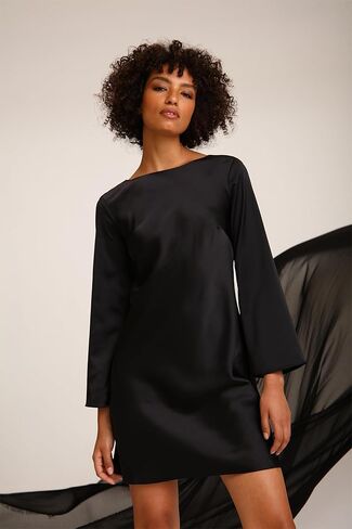 Donna Morgan Women's Rhinestone Back Detailed Bias Cut Dress Event Occasion Date Night Out Guest of in Saudi Arabia