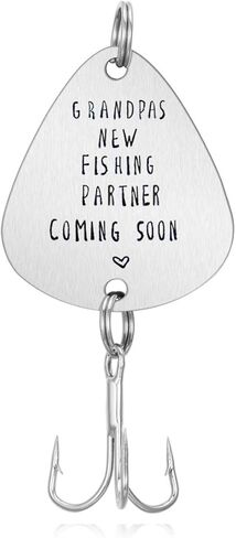 New Fishing Buddy Coming Soon Fishing Lure Pregnancy Announcement for dad in Saudi Arabia