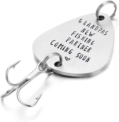 New Fishing Buddy Coming Soon Fishing Lure Pregnancy Announcement for dad in Saudi Arabia