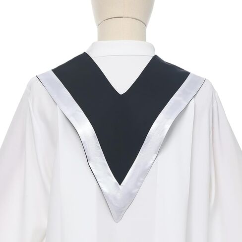 BLESSUME Unisex Church V Shape Choir Stole Collar with Cross in Kuwait
