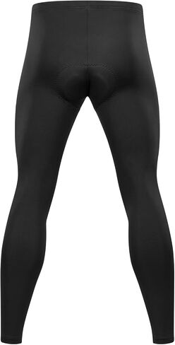 qualidyne Mens Cycling Pants Fleece-Lined 4D Padded Road Bike Tights Bicycle Biking Long Leggings in Kuwait